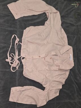 Fashion Nova "Day Dates LINEN SHIRT" IN MAUVE